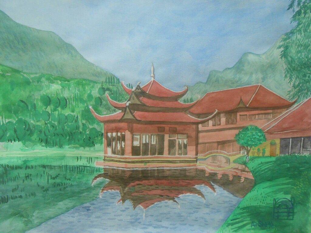 1024x768 Painting Of A Pakistani Woman By Chughtai. My Pakistan - Pakistani Painting