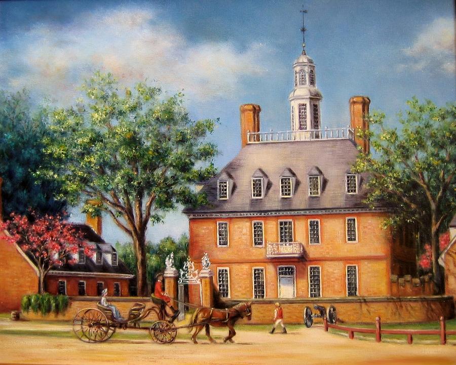 900x721 The Governor's Palace Painting By Gulay Berryman - Palace Painting
