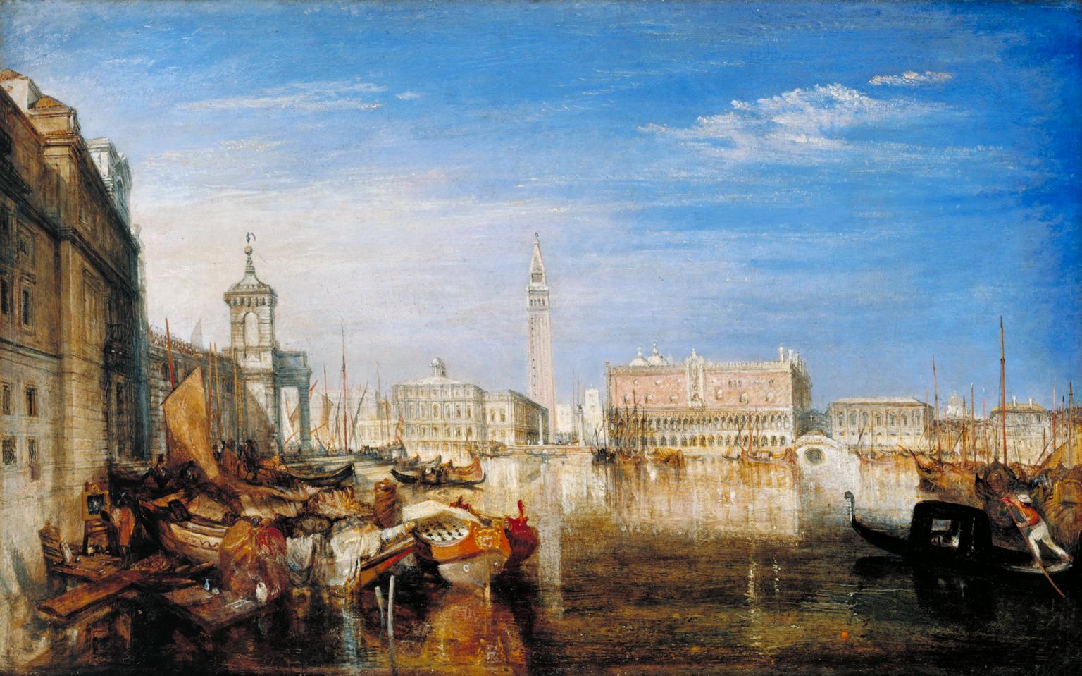 1536x959 Bridge Of Sighs, Ducal Palace And Custom House, Venice Canaletti - Palace Painting