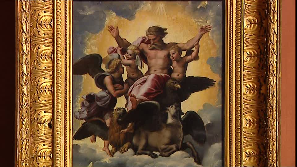 960x540 Painting Palazzo Pitti Florence Italy Sd Stock Video 126 - Palazzo Painting