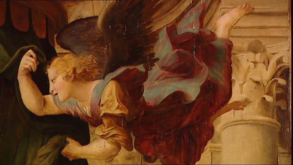 960x540 Painting Palazzo Pitti Florence Italy Sd Stock Video 490 - Palazzo Painting