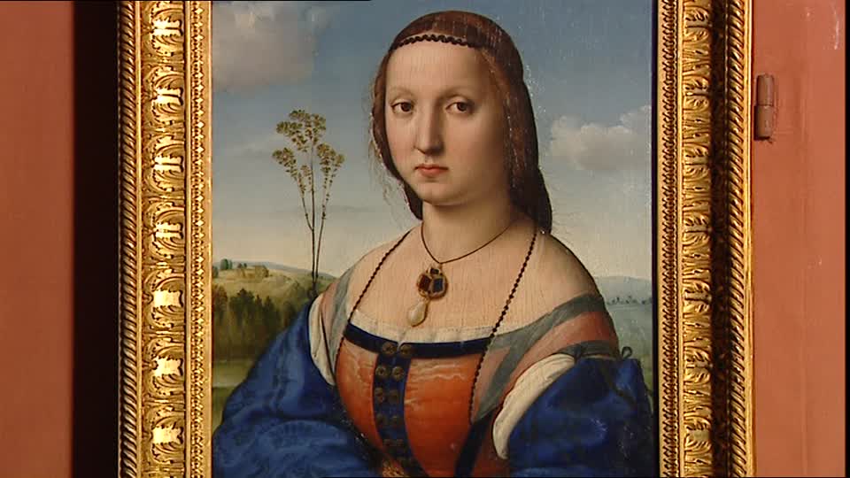 960x540 Painting Palazzo Pitti Florence Italy Sd Stock Video 791 - Palazzo Painting