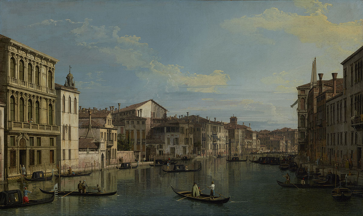 1200x717 The Grand Canal In Venice From Palazzo Flangini To Campo San - Palazzo Painting