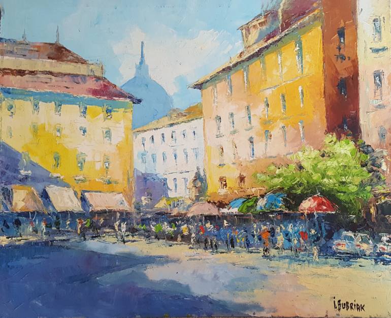 770x626 Saatchi Art Palermo. Afternoon. Painting By Igor Bubriak - Palermo Painting