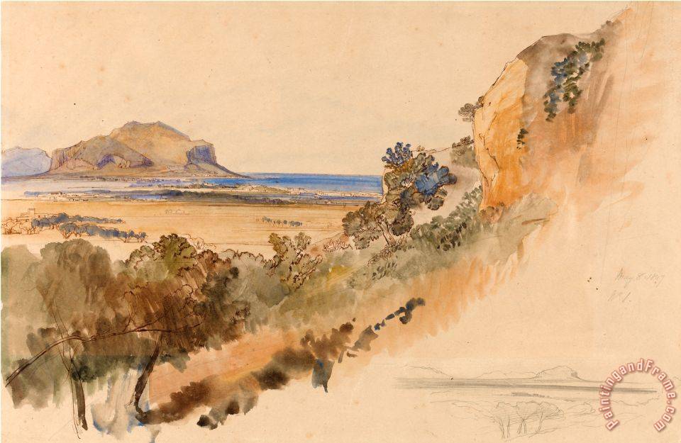 960x625 Edward Lear View Near Palermo Painting - Palermo Painting