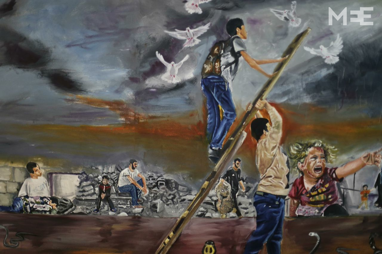 1280x853 The Young - Palestine Painting
