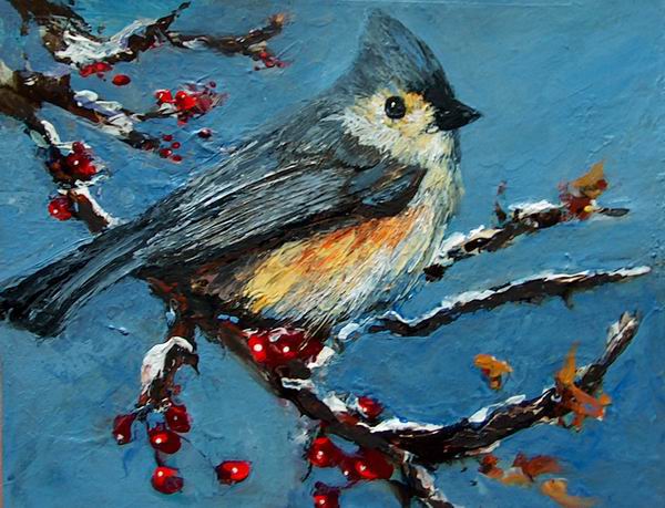 600x459 Fine Art By Pat Koscienski Enjoying God's Fruit - Palette Knife Painting Acrylic