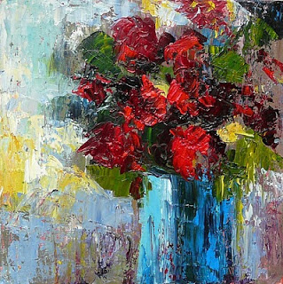 319x320 Palette Knife Painters, International Palette Knife Daily Floral - Palette Knife Painting Flowers