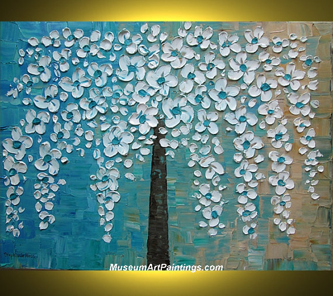 650x579 Palette Knife Painting Flower Tree 016 - Palette Knife Painting Flowers