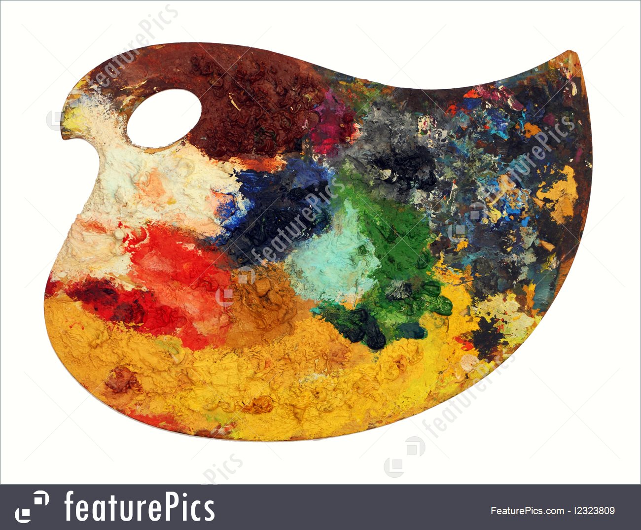 1300x1075 Picture Of Classic Art Color Palette - Palette Painting