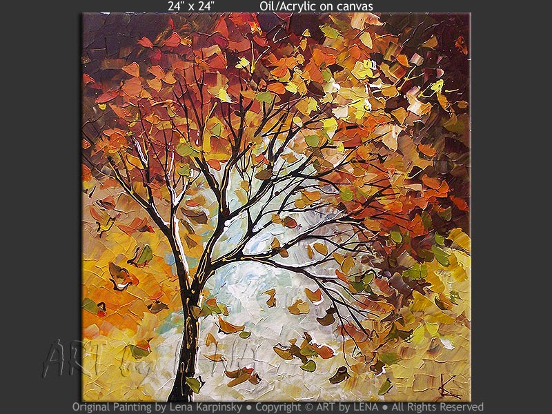 800x600 Autumn Palette Art By Lena - Palette Painting