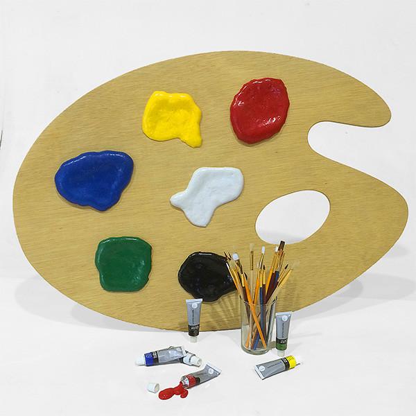 600x600 Great Big Artist Brush Giant Artist Brush - Palette Painting