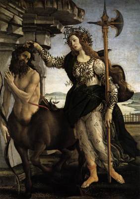 282x400 Web Gallery Of Art, Searchable Fine Arts Image Database - Pallas And The Centaur Painting