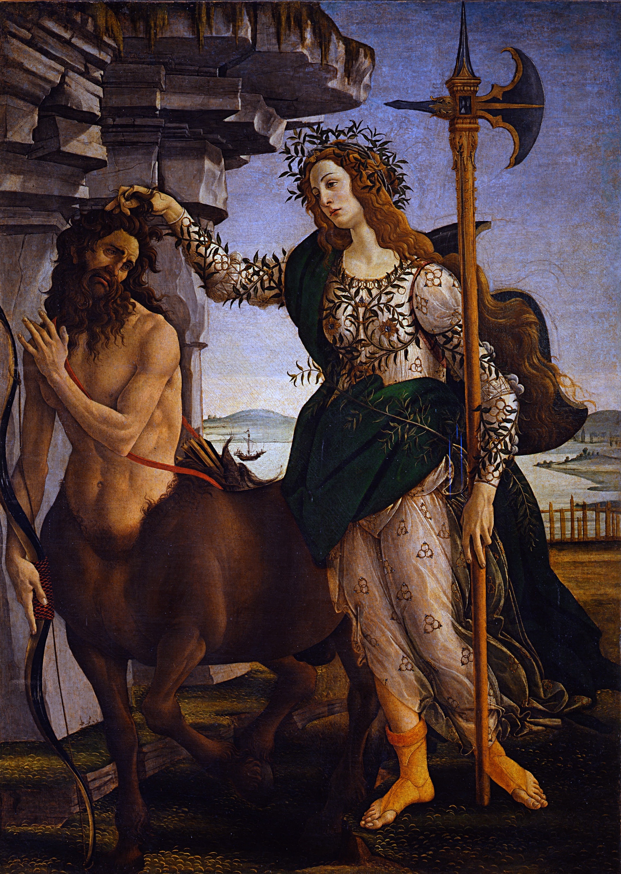 2132x3000 Sandro Botticelli Pallas And The Centaur Indrasmusings - Pallas And The Centaur Painting
