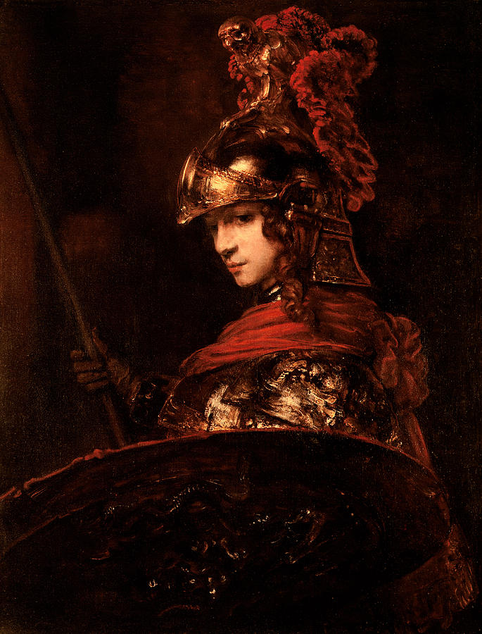 685x900 Pallas Athena Painting By Rembrandt - Pallas Athena Painting