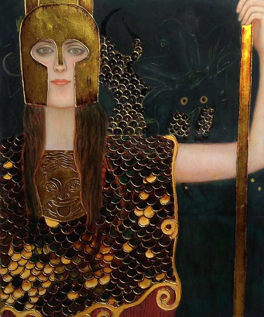 853x1024 Art Corner Blog The Story Of Gustav Klimt Artist, Leader - Pallas Athena Painting