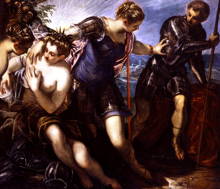 755x648 Artwork By Tintoretto - Pallas Athena Painting