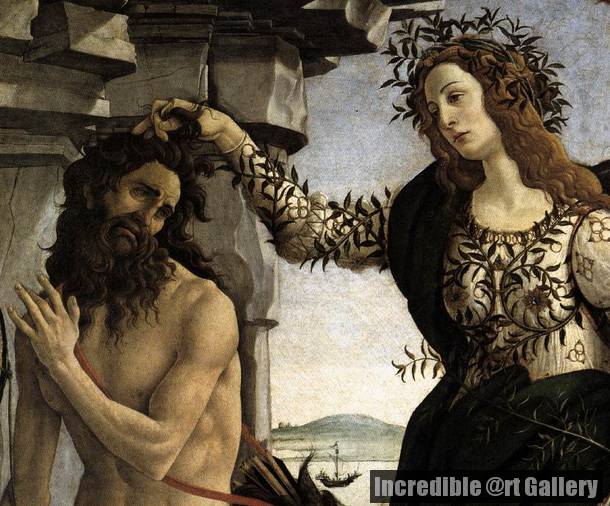 610x506 Pallas And The Centaur (Detail 1) C. 1482 By Sandro Botticelli - Pallas Painting