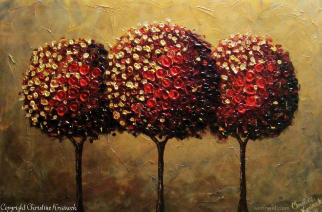 660x435 25 Beautiful Modern Textured Palette Knife Paintings By Christine - Pallet Knife Painting