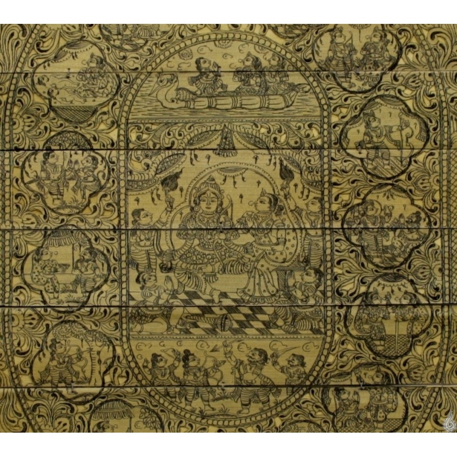 900x900 Palm Leaf Painting Depicting The Ramayana - Palm Leaf Painting