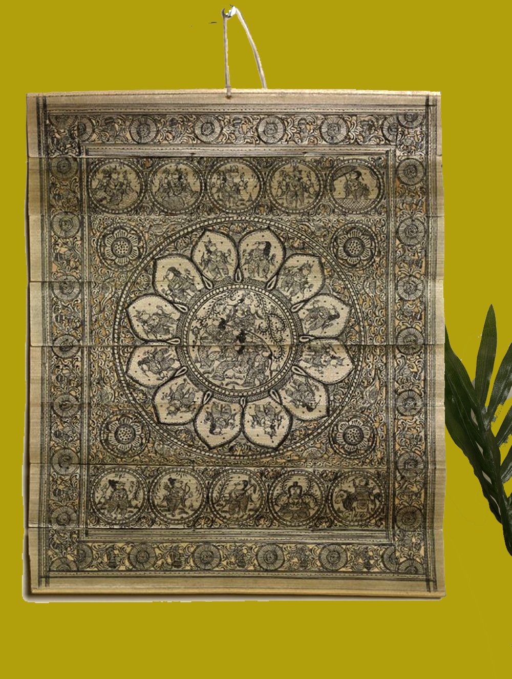 1000x1325 Talapatrachitra Scroll - Palm Leaf Painting