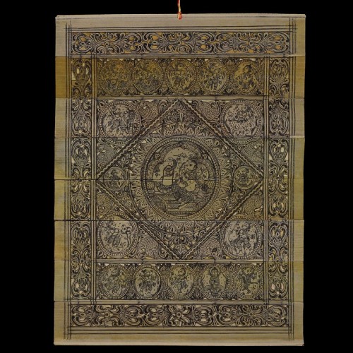 500x500 Buy Online Palm Leaf Paintings - Palm Leaf Painting