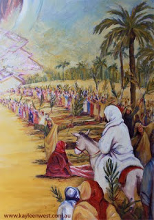 224x320 Palm Sunday Paintings Artist's Visual Diary - Palm Sunday Painting