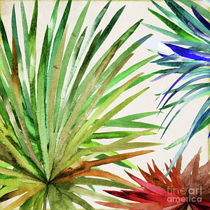 300x300 Banana Leaf Paintings Fine Art America - Palm Tree Leaf Painting