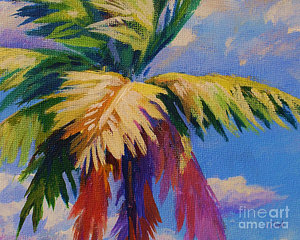 300x240 Palm Tree Paintings Fine Art America - Palm Tree Leaves Painting