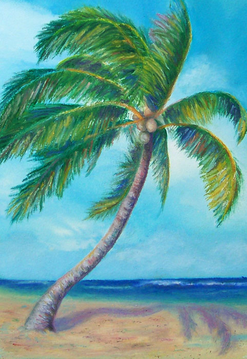 481x700 Palm Tree 1 [Archive] - Palm Tree Oil Painting