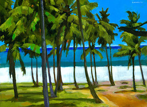 300x218 Palm Tree Paintings Fine Art America - Palm Tree Painting