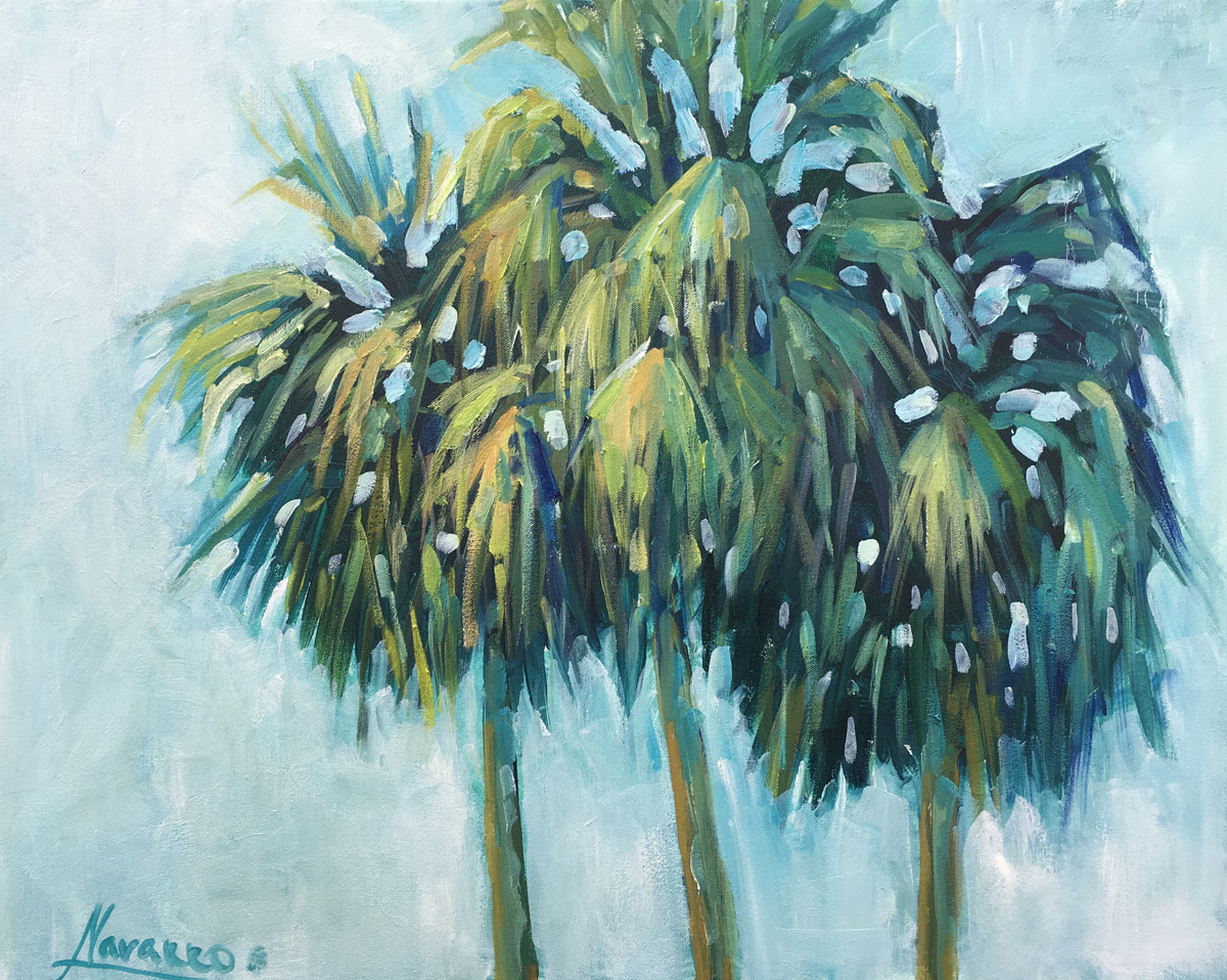1200x958 Palm Tree Painting Trio Art Studio - Palm Tree Painting