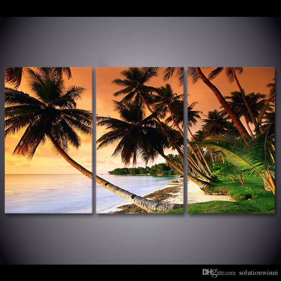 Palm Tree Painting On Canvas at Explore collection