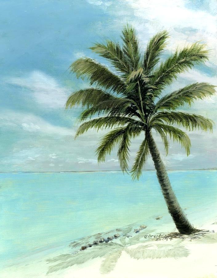 705x900 Palm Tree Painting - Palm Tree Painting On Canvas