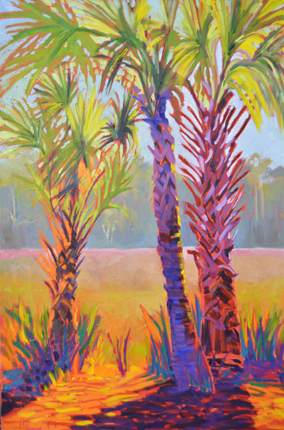 400x605 Palms Lucinda Howe - Palmetto Tree Painting