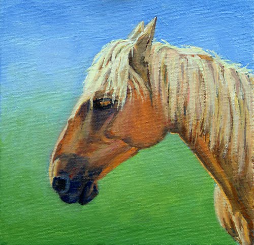 500x481 Palomino Peruvian Paso Horse, Landscape Painting By Daniel - Palomino Painting