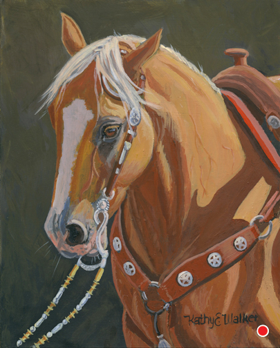 405x504 Kathy E. Walker Western Amp Equestrian Art - Palomino Painting