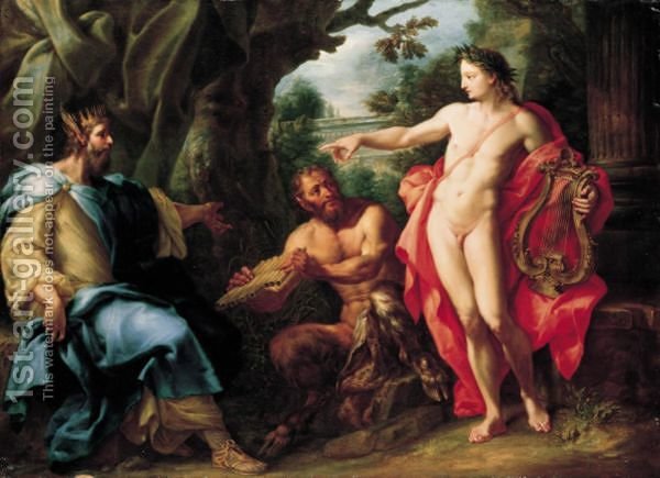 600x435 The Judgement Of Midas After The Contest Between Apollo And Pan - Pan Painting