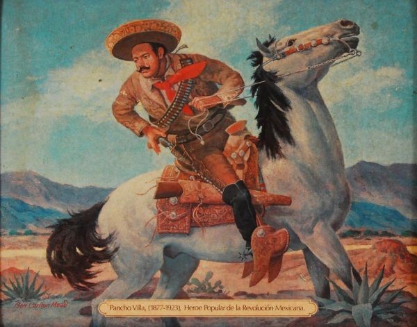 600x471 Pearl Beer Pancho Villa Sign - Pancho Villa Painting