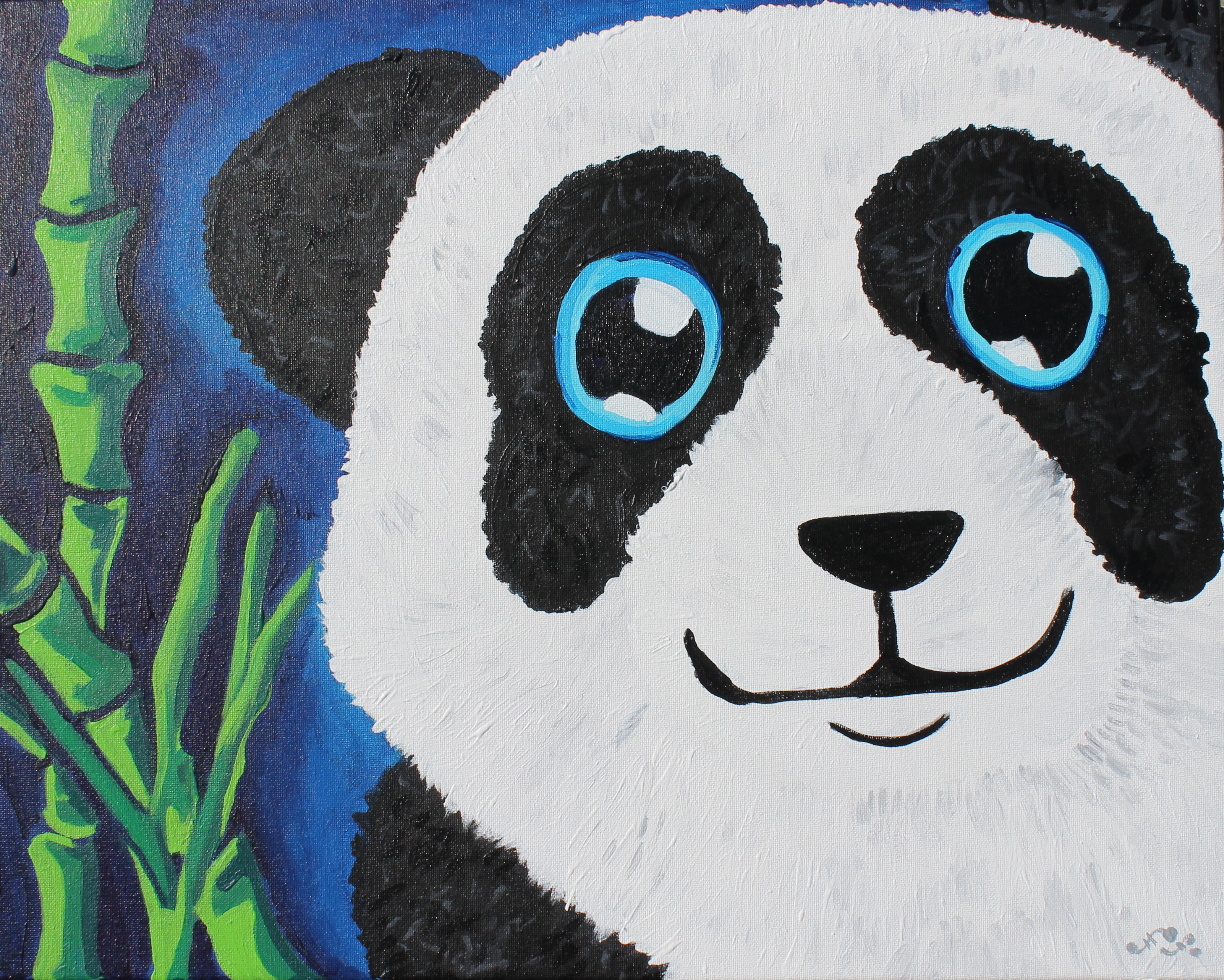 3204x2566 Panda Bear Painting Art And Writing Lesson Berryart's Blog - Panda Bear Painting
