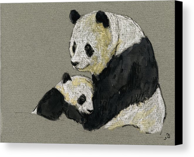 661x534 Giant Panda Canvas Print Canvas Art By Juan Bosco - Panda Canvas Painting