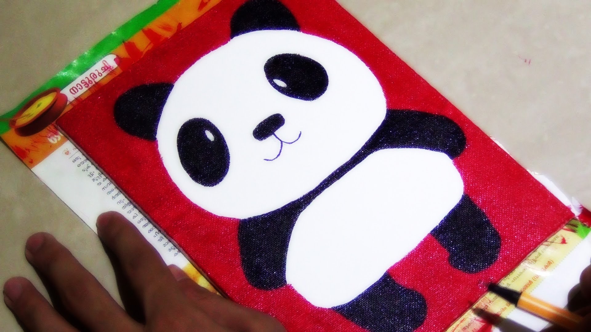 1920x1080 Painting A Panda (Canvas Board) - Panda Canvas Painting