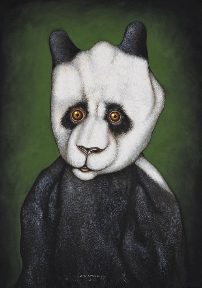 700x997 Oil Painting - Panda Oil Painting