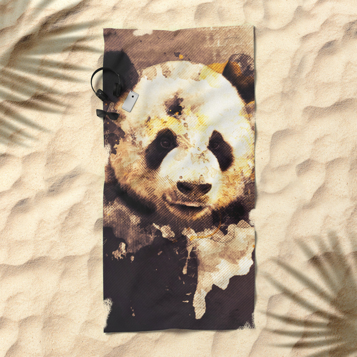 700x700 Panda Painting, Panda Mixed Media, Panda Bear, Panda Animal - Panda Painting