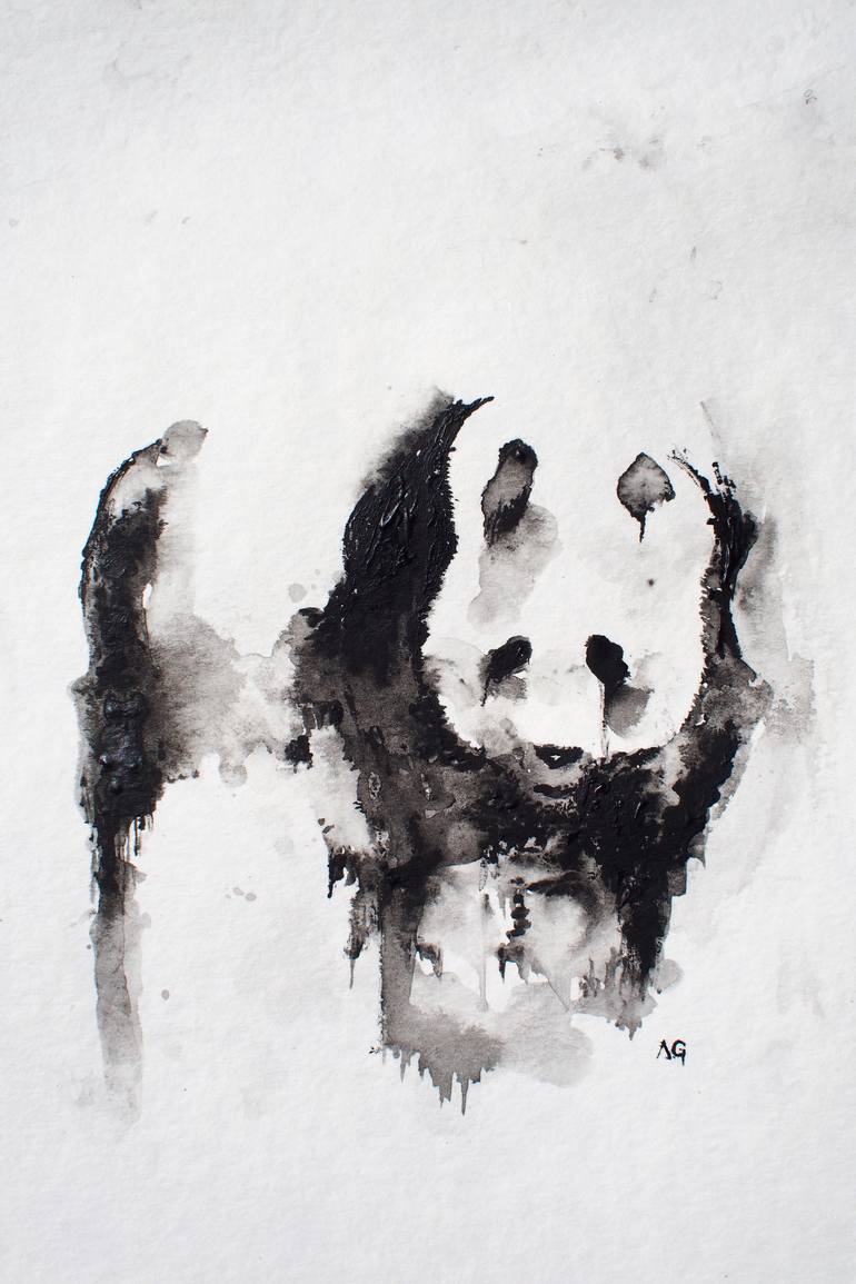 770x1155 Saatchi Art Panda Painting By Anthony Grace - Panda Painting
