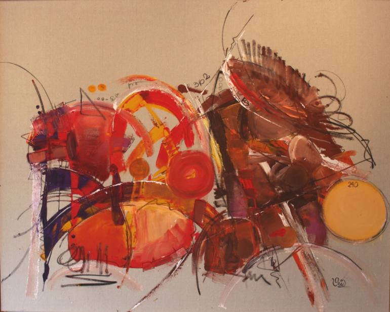 770x617 Saatchi Art Pandemonium Painting By Veronica Dyer - Pandemonium Painting