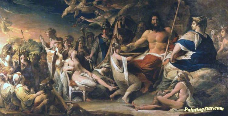 750x382 The Birth Of Pandora, Ca.1791 1804 Artwork By James Barry Oil - Pandora Painting