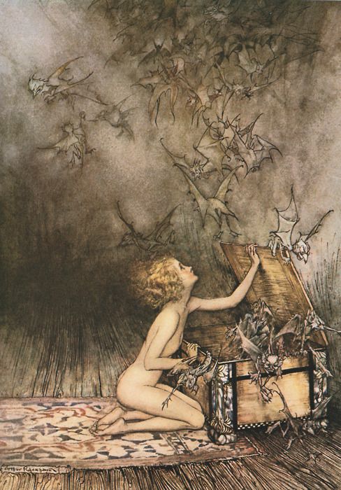 488x700 Tags Bpal, Arthur Rackham, Art, Inspiration A Wonder Book - Pandoras Box Painting