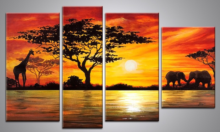 700x420 Hand Painted Oil Paintings Groupon Goods - Panel Painting