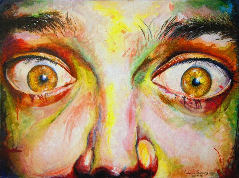 770x574 Saatchi Art Panic Painting By Natlia Queiroz - Panic Painting